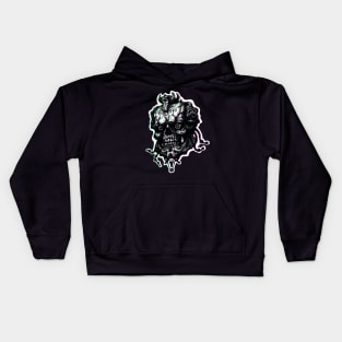 cyberpunk skull v2 Kids Hoodie